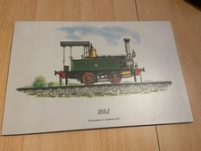 Bild Eisenbahn Dampflok England 1863 A.Anjubault