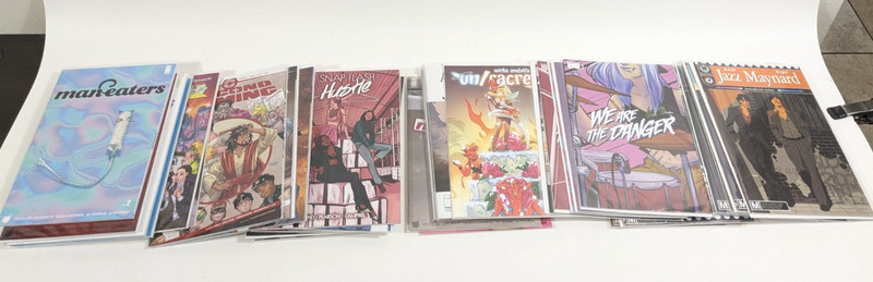 HUGE Lot of Comics Comedy Drama Maneaters Snap Flash Jazz Maynard Image