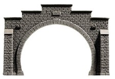 Noch 58052 HO Scale Profi-Plus Scenic Components -- Tunnel Portal Double-Track