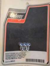 V-Twin Ignition Point Cover Mount Kit Torx Screws Chrome Harley Davidson 9954-5