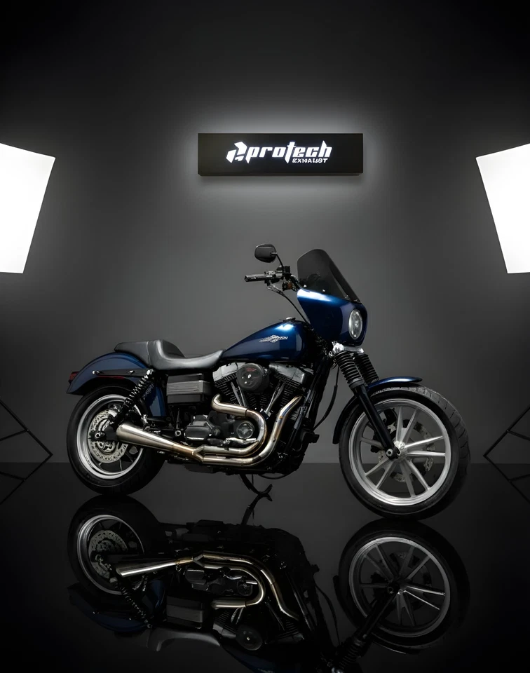 Escape Protech 2 en 1 Harley-Davidson Dyna Superglide Low Rider Street Bob2-1 Foto 4 de 4