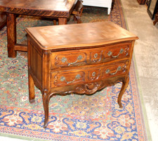 French Oak Louis XV Chest Of Drawer  w/ Carved Detail