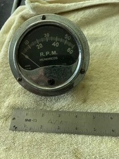 Vintage Sun Tach Tachometer Sun Electric Corp Model WR-60 6000 RPM