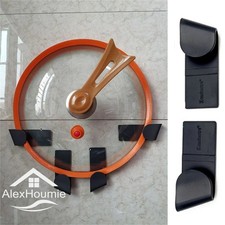 1/2/12pcs Pot Lid Holder Wall-Mounted Hanging Holder for Pan Pot Cover Rack