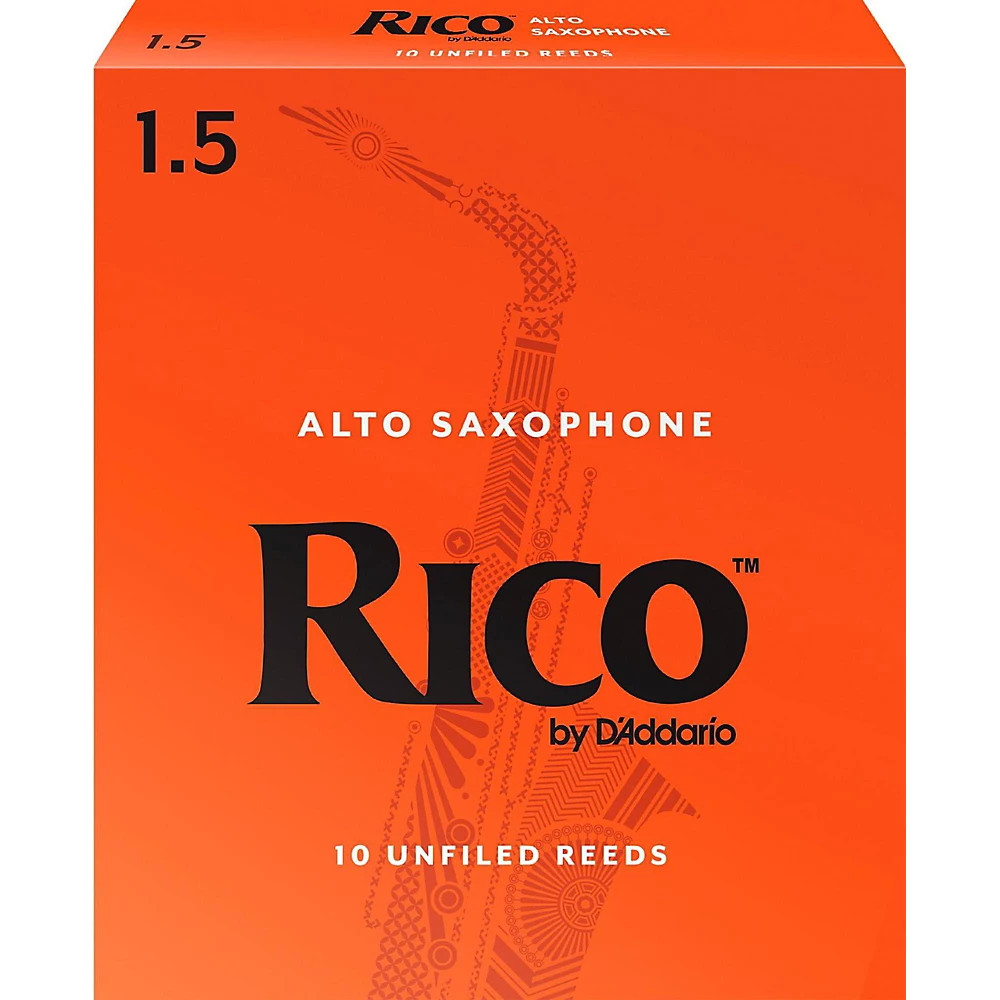 Rico Alto Saxophone Reeds Box of 10 Strength 15 4990₽