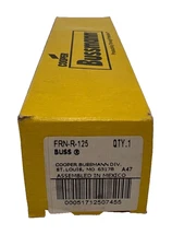 Bussman FRN-R-125 125A 125V RK5 Fusetron Low Voltage Energy Efficient Fuse New
