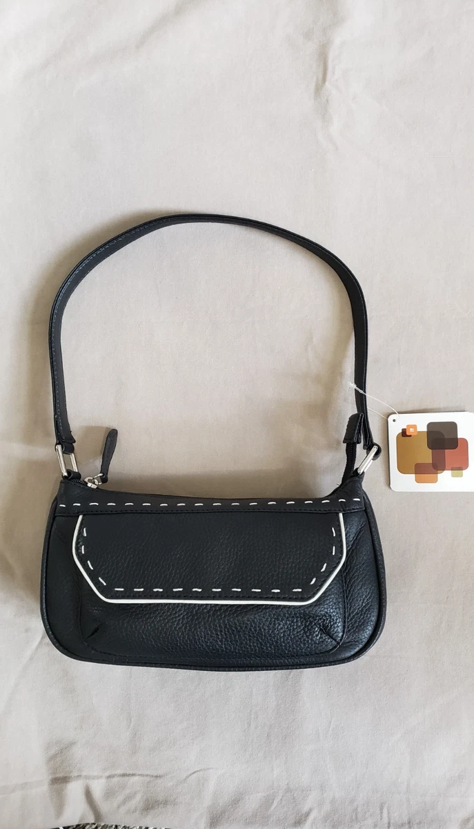 Sac Wilson Leather Noir - Moyen, Zip Et Poignées, Cuir Véritable, Occasion Bon état