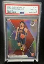 2021 Panini Chronicles DP #251 Cade Cunningham Mosaic Silver Prizm Psa 8 Nm-MT