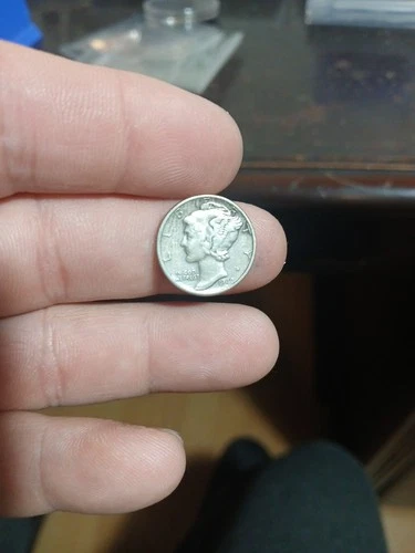 1942/1 Mercury Silver Dime, key overdate, Philadelphia     inv09    d251ej