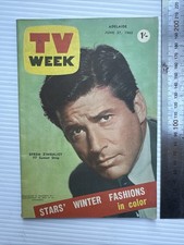 TV WEEK Magazine Australia EFRAM ZIMBALIST of 77 SUNSET STRIP Cover June 1962