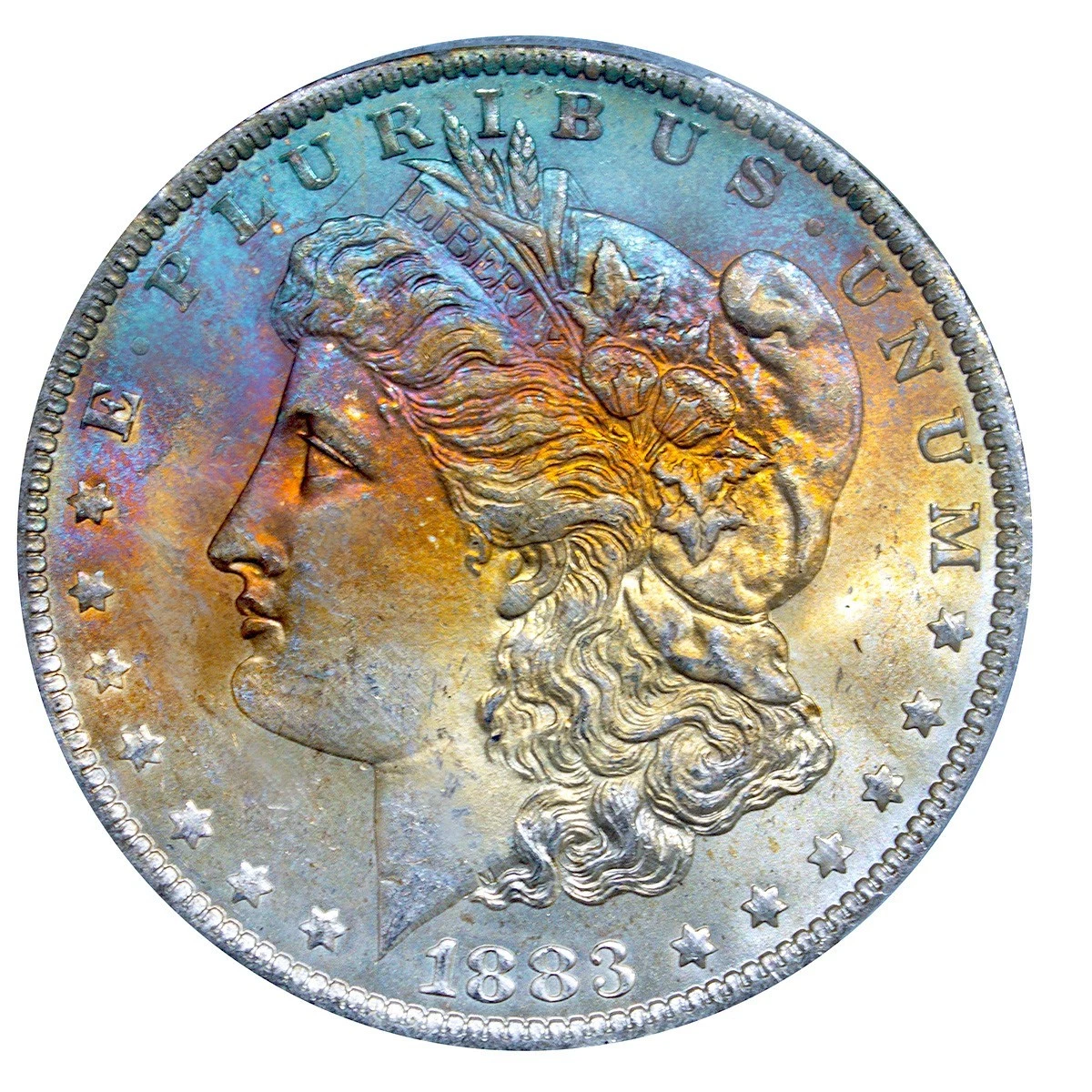 PCGS Certified MS 65 Graded 1885 Year Morgan US Dollars (1878-1921