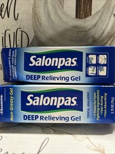 Salonpas Deep Pain Relieving Gel - 2.75oz 2 Pack Exp 10/27