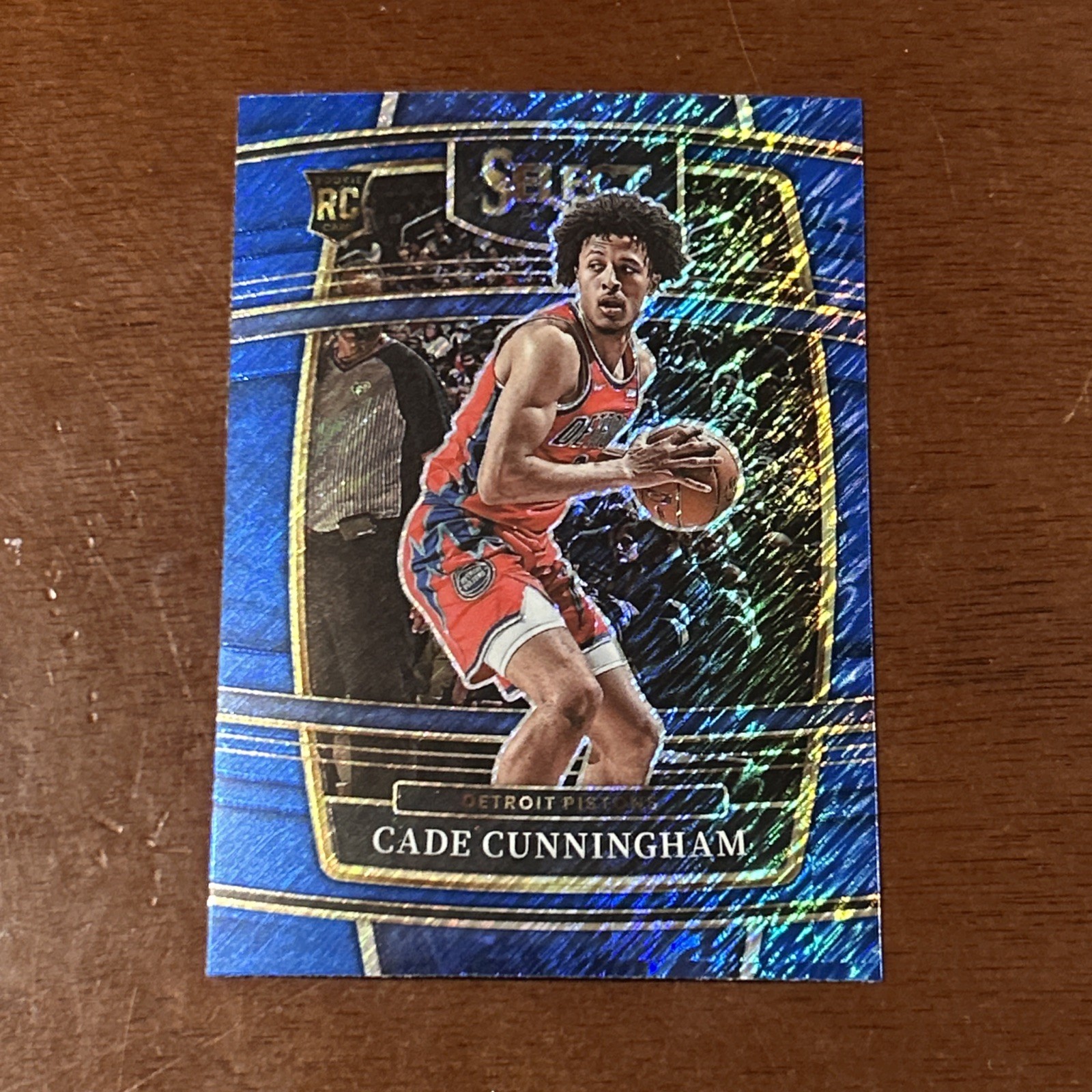 2021-22 Panini Select Cade Cunningham Blue Shimmer RC Detroit Pistons #11