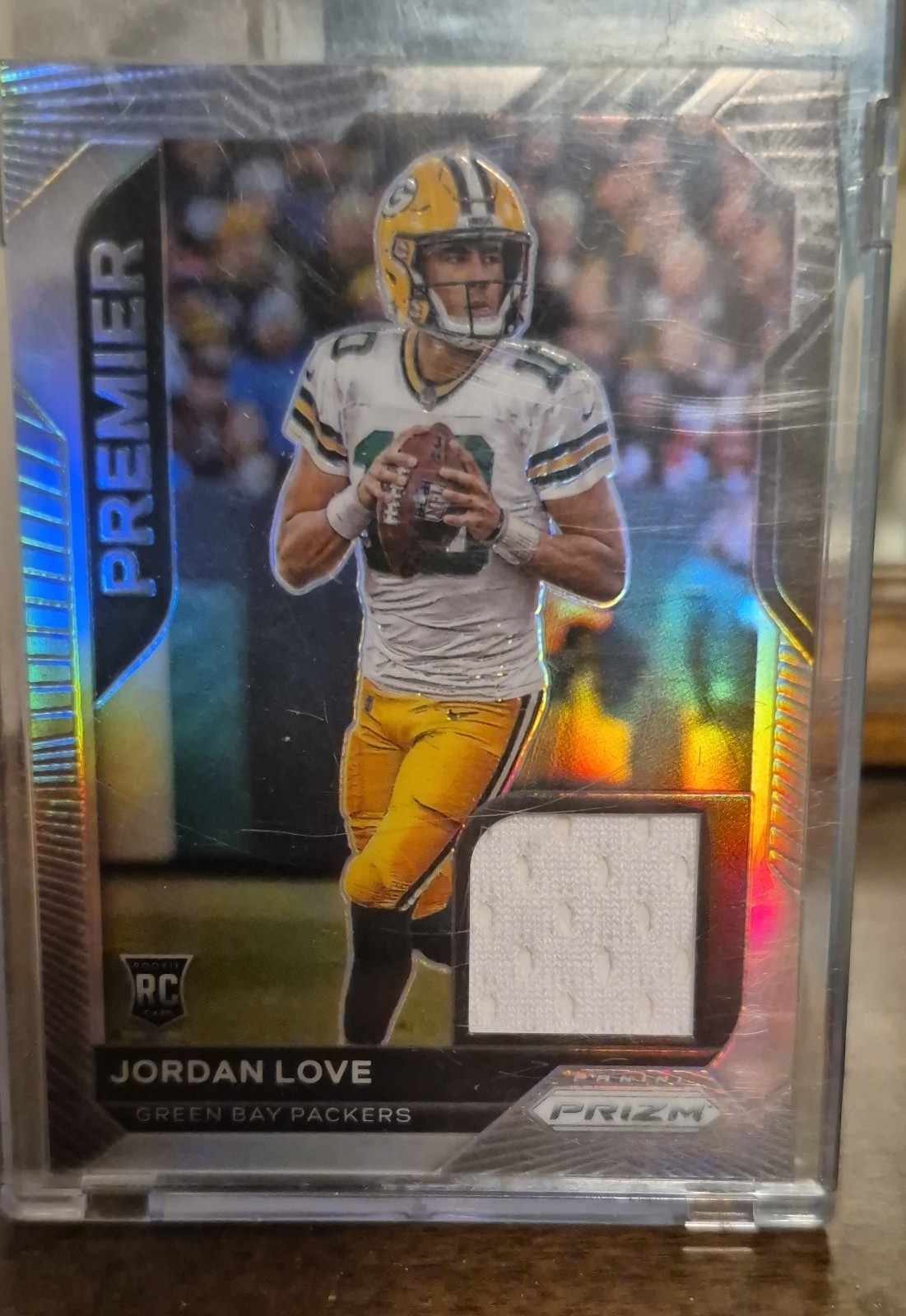 2020 Panini Prizm - Premier Jerseys Jordan Love #6 (MEM, RC)