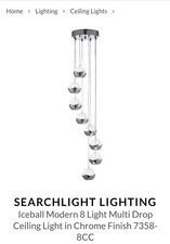Searchlight Iceball 8 Light LED Multi-Drop Ceiling Light