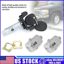 Ignition Switch Door Lock Cylinders 2 Key for Chevy Tahoe Silverado GMC Sierra