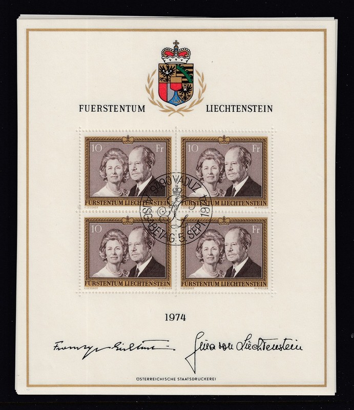 Liechtenstein #557 Souvenir Sheet (Used) cv$18.00