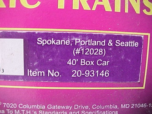Coche de caja verde MTH O 20-93146 Spokane Portland & Seattle SP&S 40' #12028 NUEVO | Zustand: New
