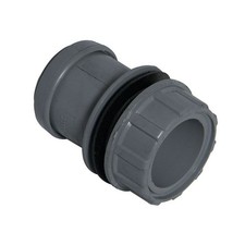 FLOPLAST 40mm Grey Pushfit Waste Tank Connector - 10 PACK - FREE 1 Day Delivery