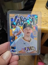 Kaboom! Paul Skenes RC Pirates NCAA National Champion Baseball Card 