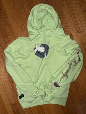 RIPNDIP Nermal Raman Hoodie Size Medium Lime Green