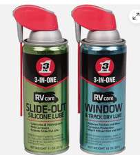 Rvcare Slide Out Silicone, 11 Oz. and RV Care Window  Track Dry Lube