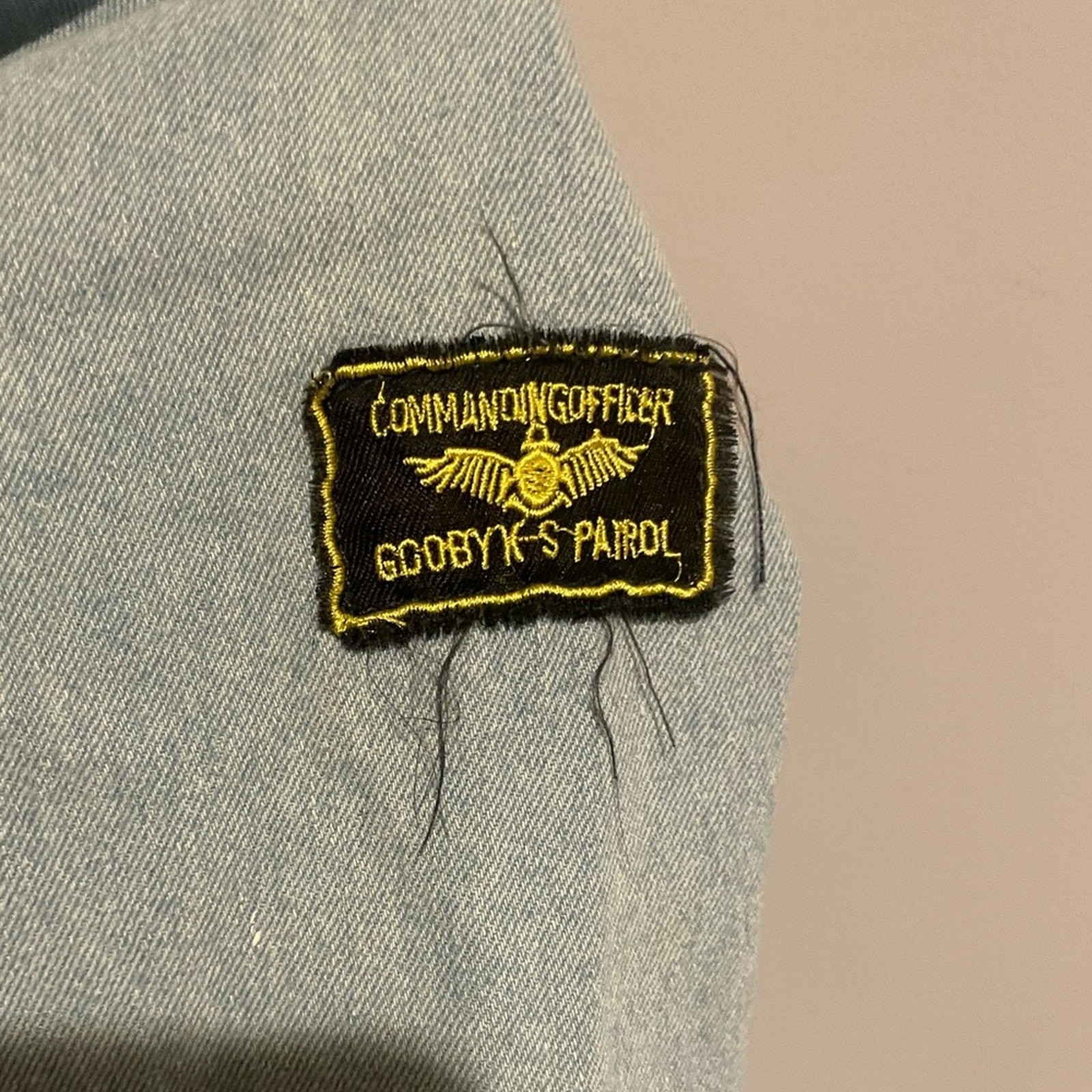 COMMANDING OFFICER PATCH DENIM JACKET Medium - image 10