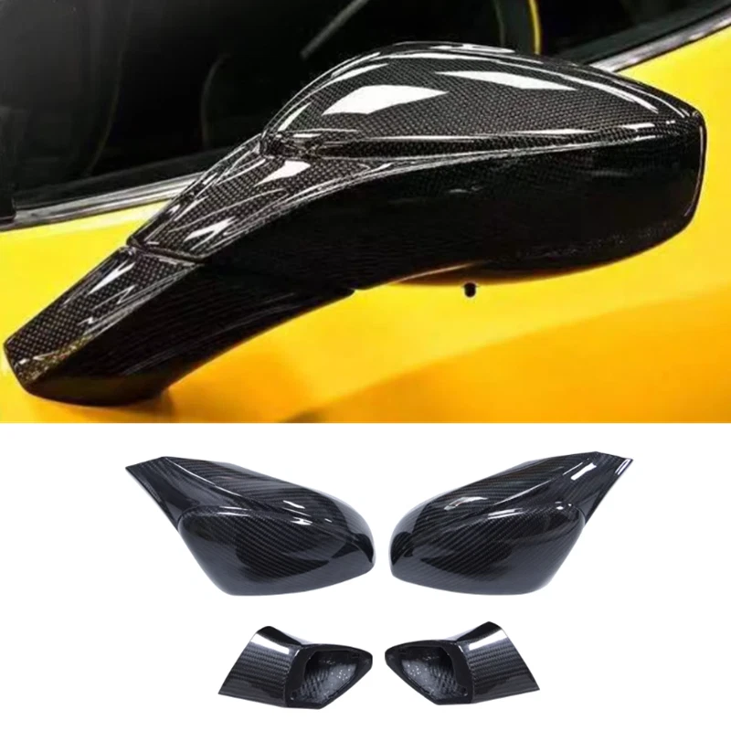 Крышки на задние зеркала из углеродного волокна для Ferrari 458 Speciale 488 Pista Spider F8 - Изображение 2 из 4