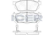 Bremsbeläge für Honda CRX I II Prelude Civic IV Limo V Hatchback 85-95