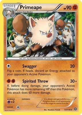 Primeape [STS - 53/114] XY - Steam Siege - NM