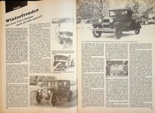 Oldtimer Markt 02/1986 Ford A Roadster in einer seltenen Vorstellung auf 3 Seite