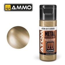 ATOM METALLIC Paints AMMO by MIG range 20ml Acrylic Paint Brush Airbrush