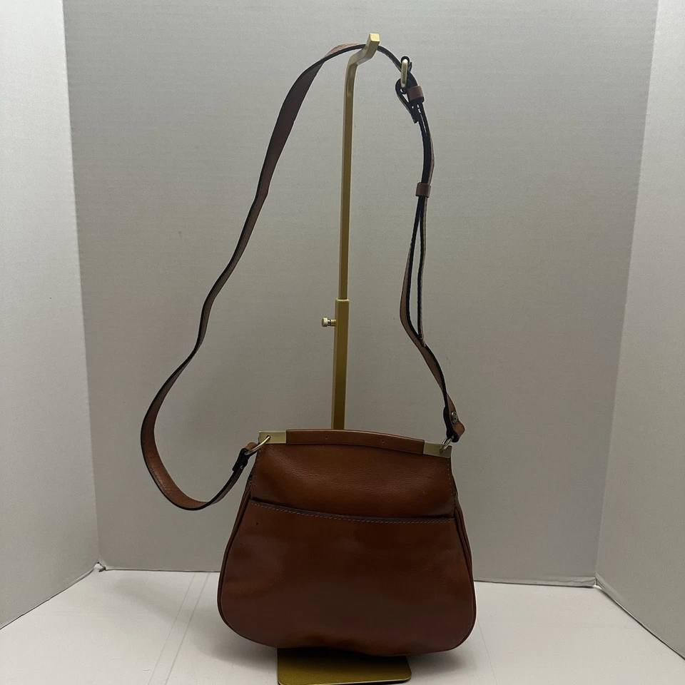 Patricia Nash Brown Leather Veneto Mirage Crossbody Bag Super Cute! - Image 4 of 4