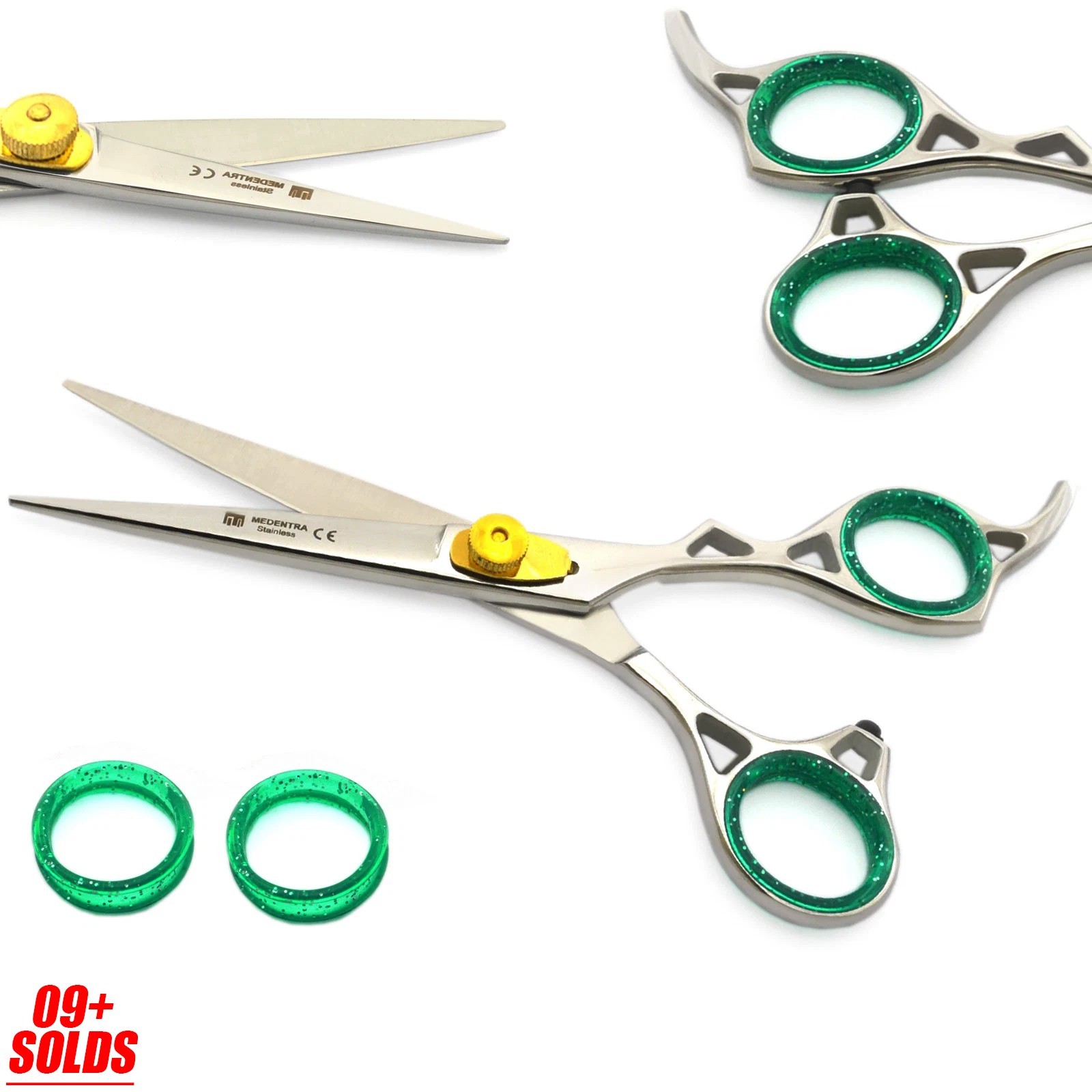 Barbers Convex Edge Silver 6.0 Inch Premium Style Hairdressing Scissor New
