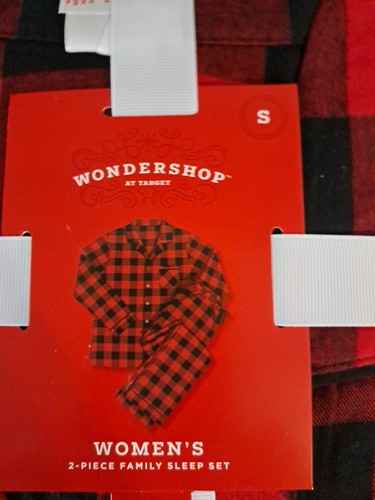 Women's Buffalo Check Red Plaid Flannel Pajamas Set Top Pants Size Small - Bild 3 von 4