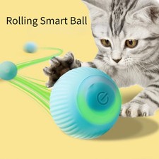 Automatic Rolling Ball Cat Toy Rechargeable Interactive Self-Moving Kitten
