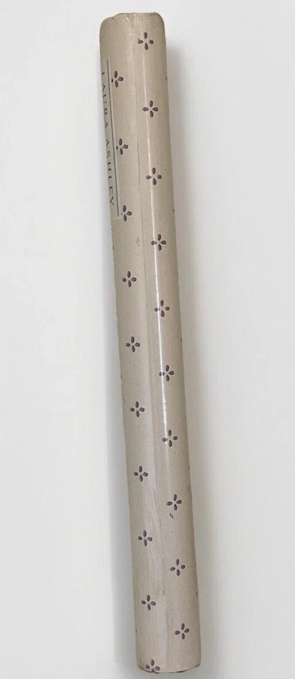 VINTAGE LAURA ASHLEY HOME Wallpaper Double Roll Imperial Purple Stencil Peelable - Image 2 of 4