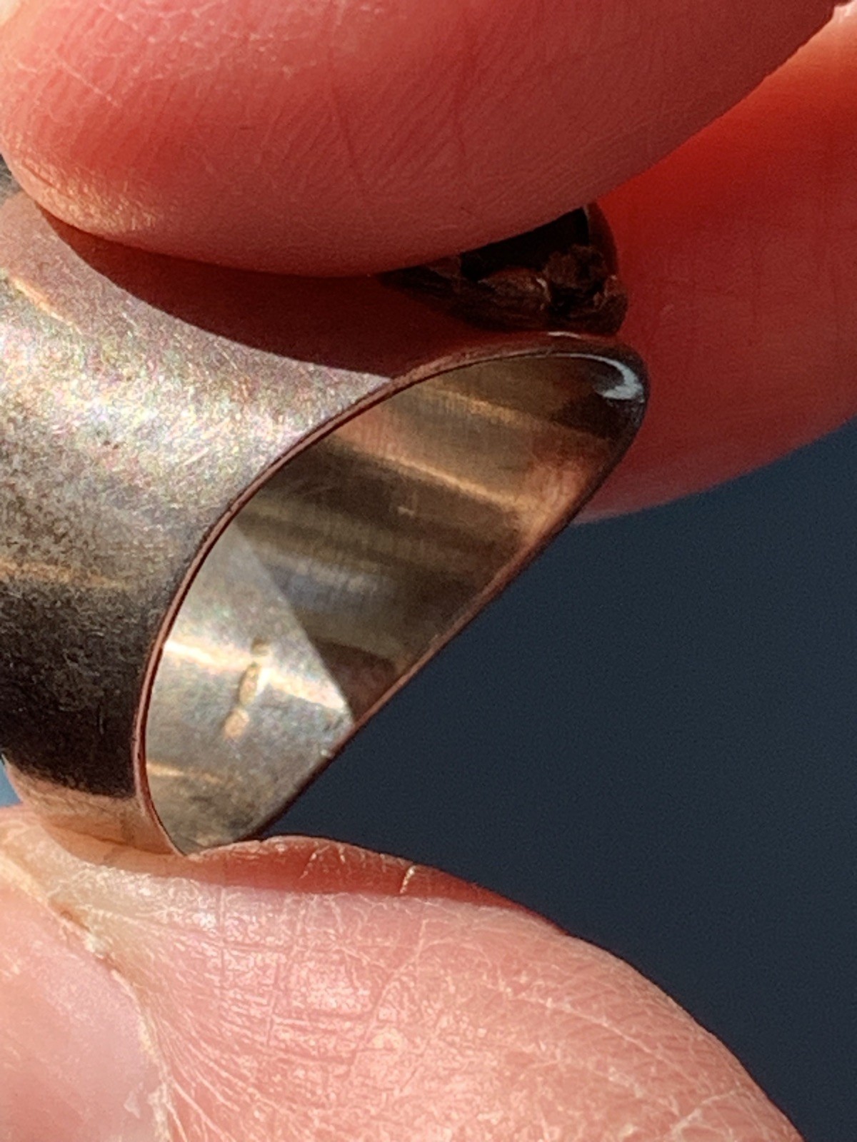 Vintage Scandinavian Solid Silver Statement Ring … - image 4