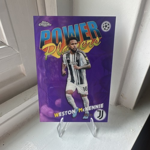 2025-26 Topps Chrome UCC Weston McKennie Power Players Purple /75 Team USA!