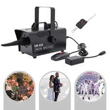 600W Snow Machine Stage DJ Snow Flake Maker Effect Snowflake Machine+Remote US