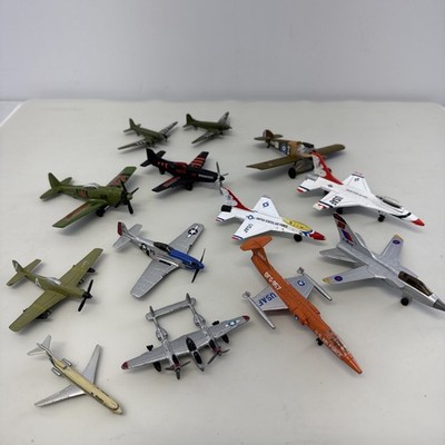 Lot of 13 Vintage Diecast Airplanes Matchbox Majorette Dyna Flites USAF As Is