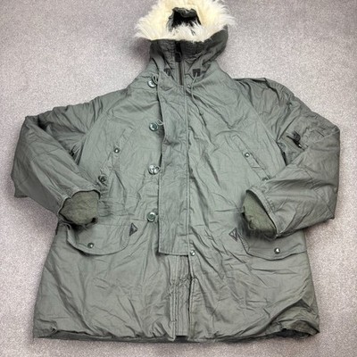 N 3B Jacke Erwachsene X Large grün extrem kalt Parka Schnorchel Outdoor Herren