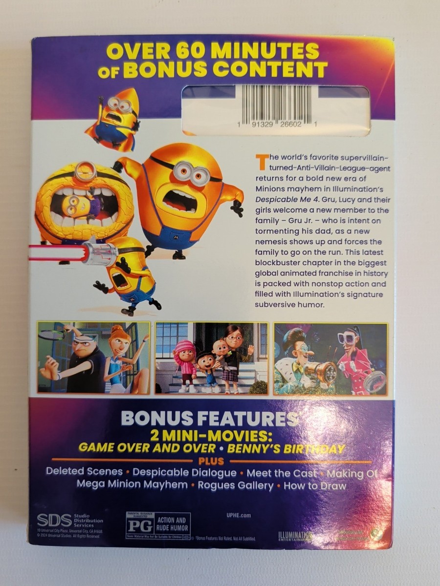 Despicable Me 4 Collector's Edition With Slipcover Cover Family