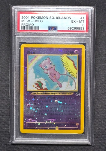 Southern Islands Mew Reverse Holo PSA6 EX-MT Pokemon card