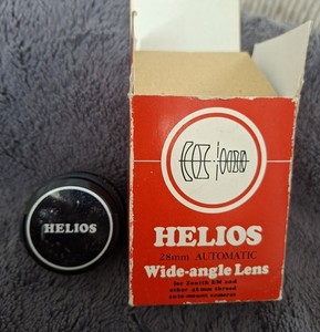 Vintage Helios Automatic 28mm wide angle lense with original box