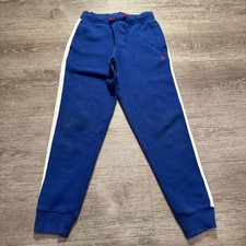 Polo Ralph Lauren Pants Youth Small Blue Joggers Elastic Waist Athletic Pony
