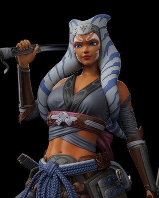 Ashoka Tano Star Wars  Film 3D  Resin Model Collectible Figure 35 cm