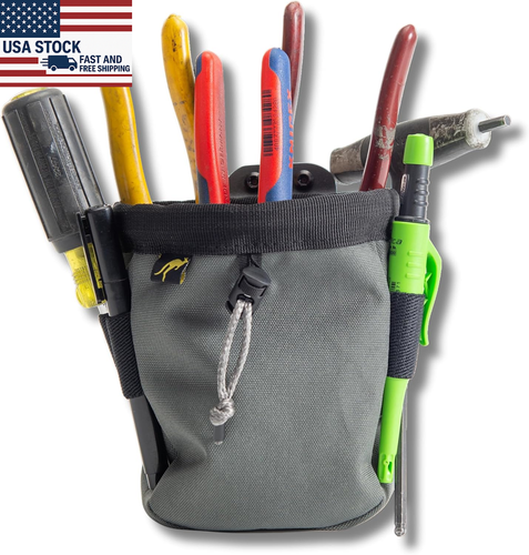 Vinanker Small Tool Pouch With Belt Clip – 6.62x4.89 Inches – 1680D Nylon Pouch For Nails, Screws, Tools