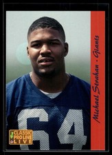 Michael Strahan 1993 Pro Line Live Rookie Card #195. rookie card picture