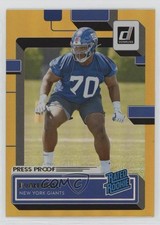 2022 Panini Donruss Rated Rookie Press Proof Premium Evan Neal #398 18m3